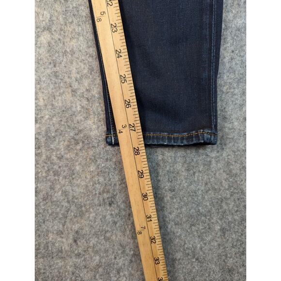 J. Crew Jeans Womens 25 Toothpick Ankle Skinny Low-Rise Stretch Denim Blue - Picture 6 of 11